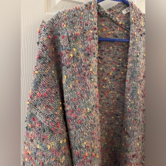 La Miel S/M EUC warm multicolored cardigan - Picture 2 of 2